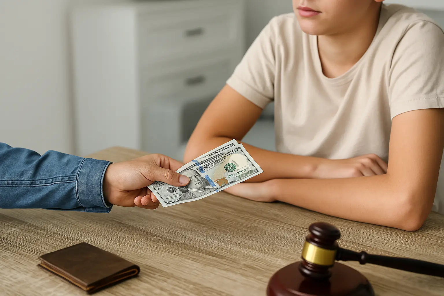 A pensão alimentícia pode ser paga diretamente ao filho