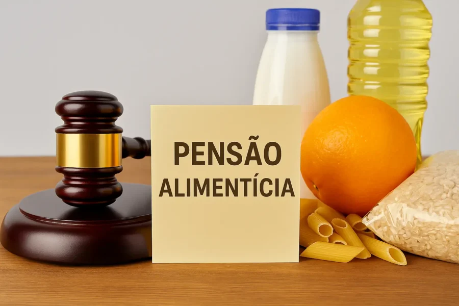 A pensão alimentícia pode ser paga em alimentos