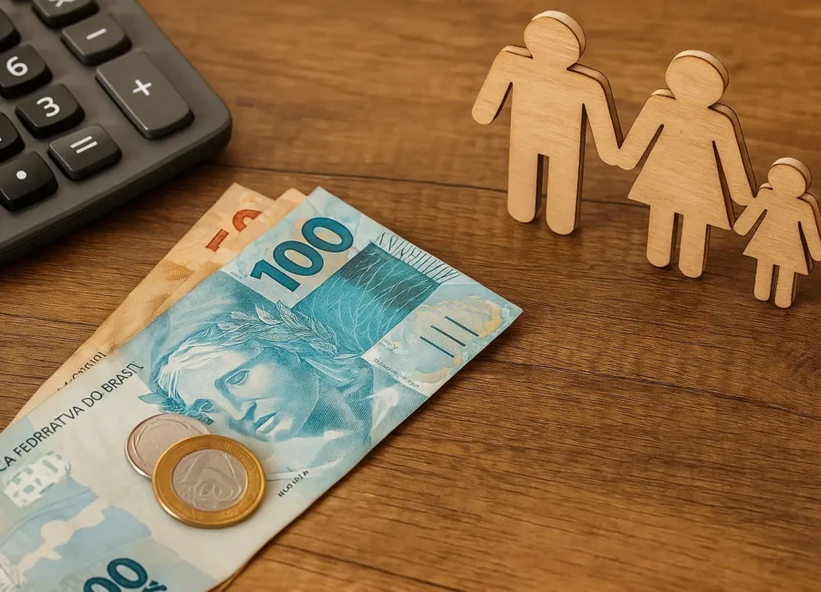 Porcentagem da pensão alimentícia em 2025
